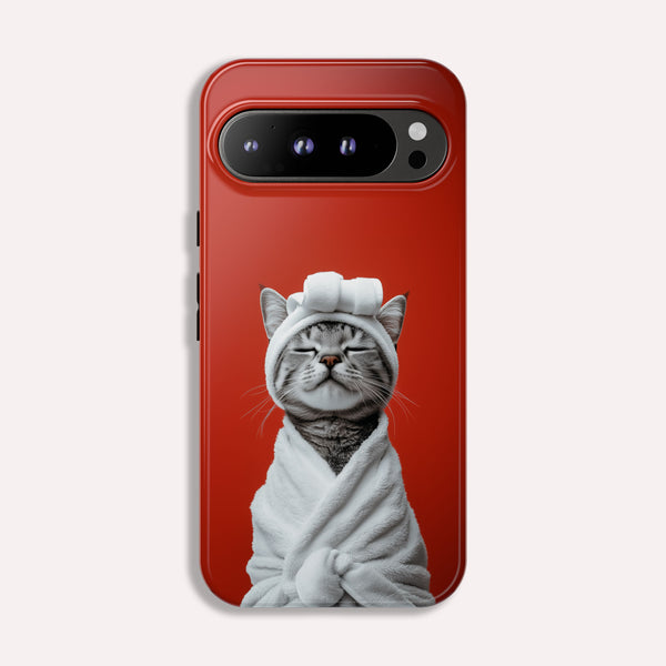 Google Pixel  Phone Case - Cute Tabby Cat Day Spar - Tough Case For Google Pixel