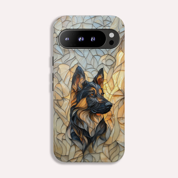 German Shepherd Stain Glass Effect Google Pixel Tough Case for Google Pixel