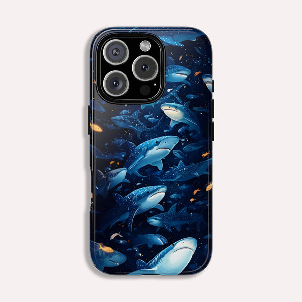 Shark iPhone Phone Case - Ocean Vibe, Marine Life - Tough Case for iPhone